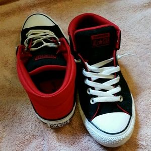 Converse Red & Black Hightop